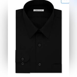 Men's Big & Tall Classic/Regular Fit Wrinkle Free Poplin Solid Dress Shirt